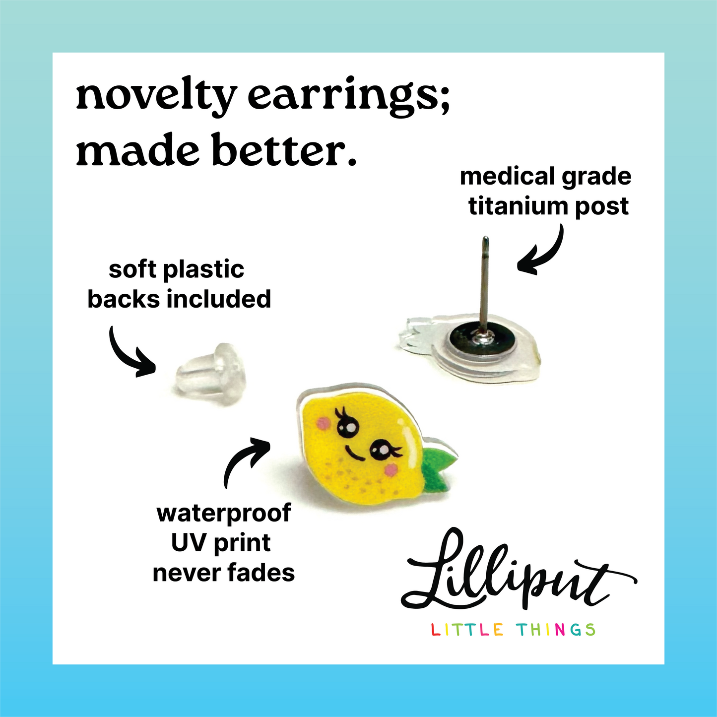 Lilliput Little Things - Crayon Earrings // Teacher Gift