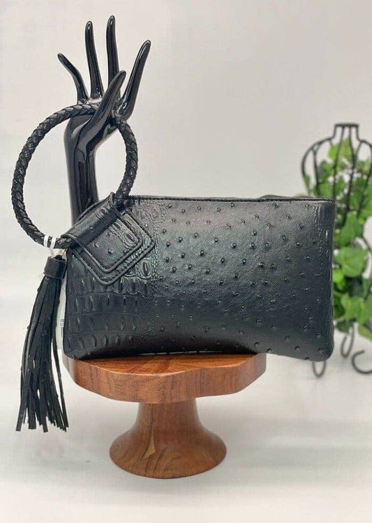 Tasia Croc Wristlet
