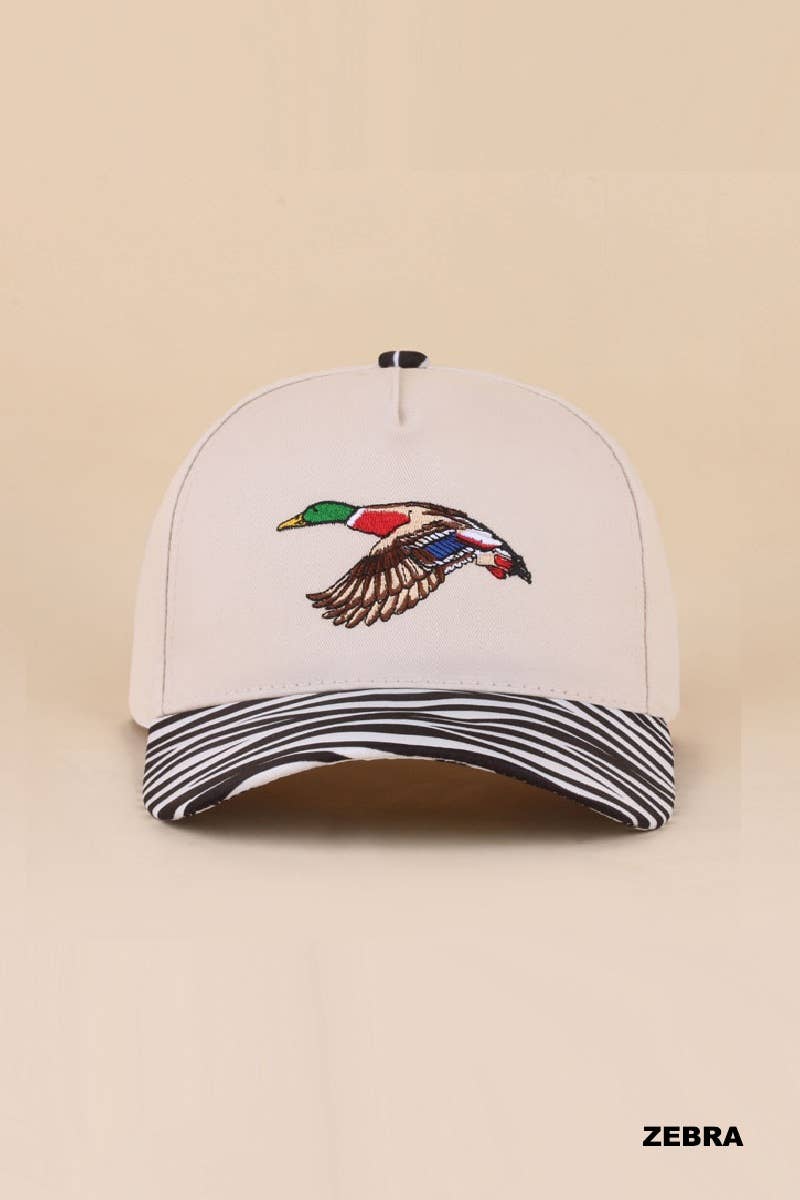 Mallard Two Tone Cotton Hat Zenana Consgt.