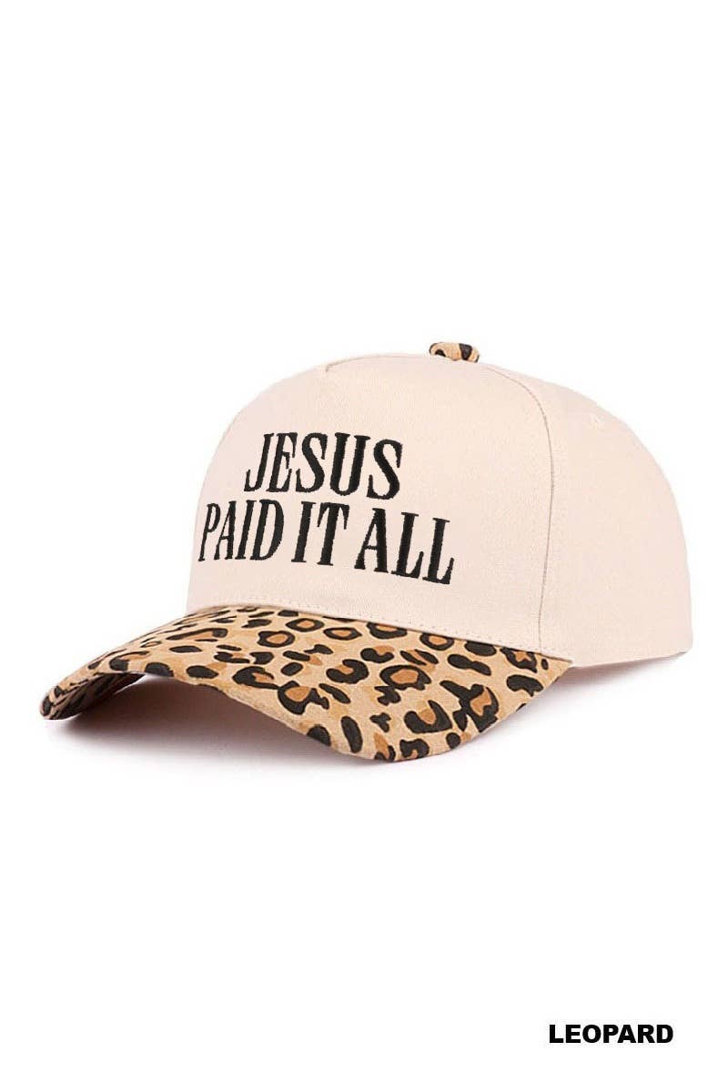 Jesus Paid It All Hat