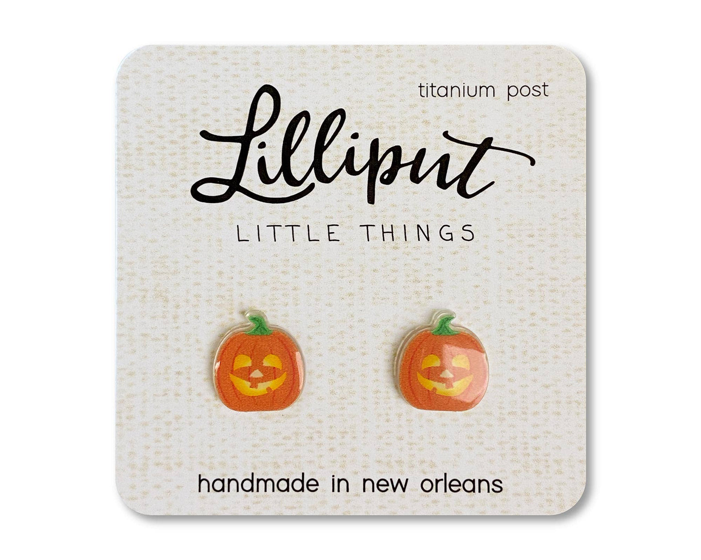 Lilliput Little Things - Jack O' Lantern Earrings // Halloween Earrings