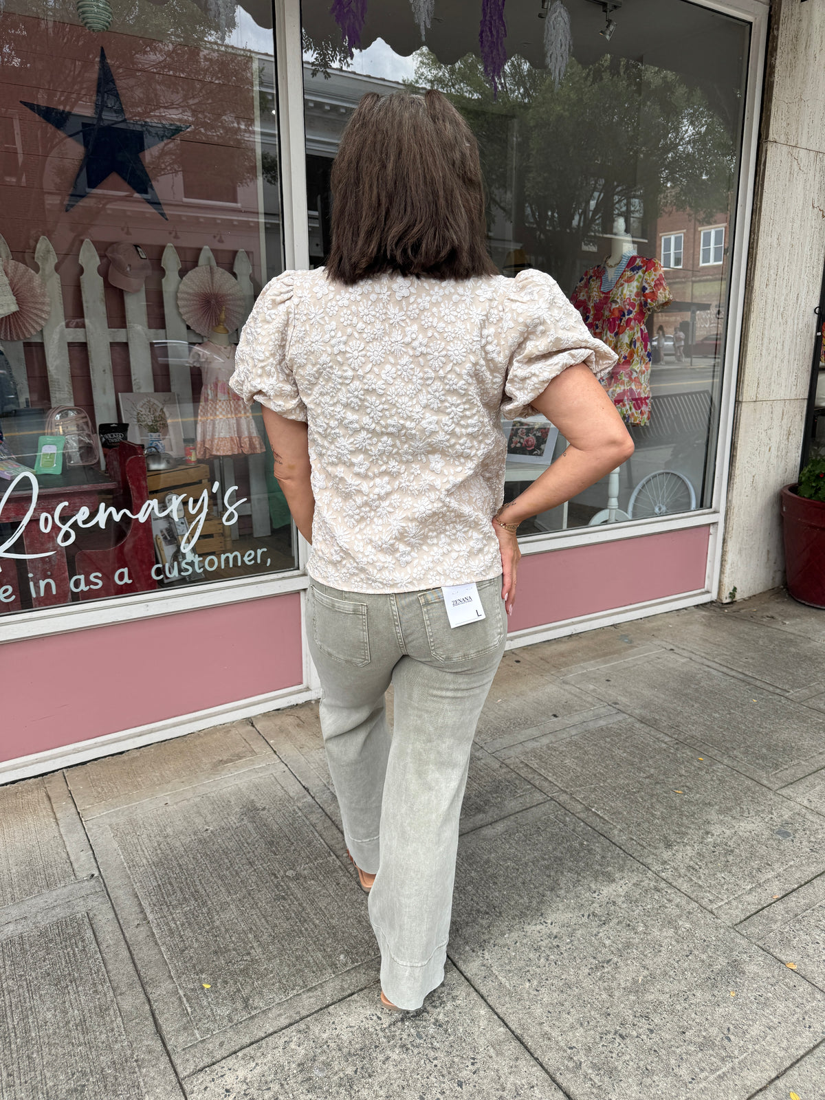 Floral Textured Top