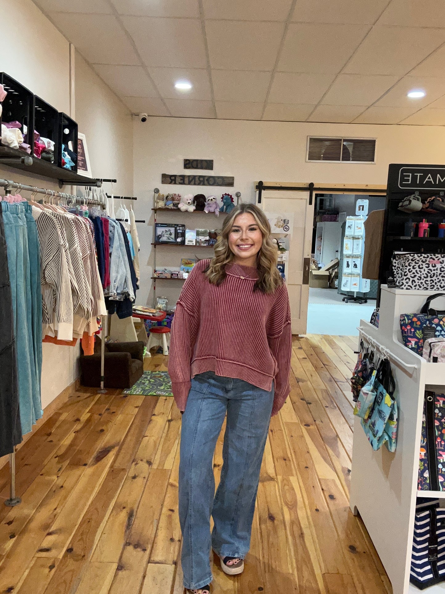 Oversized Cropped Sweater