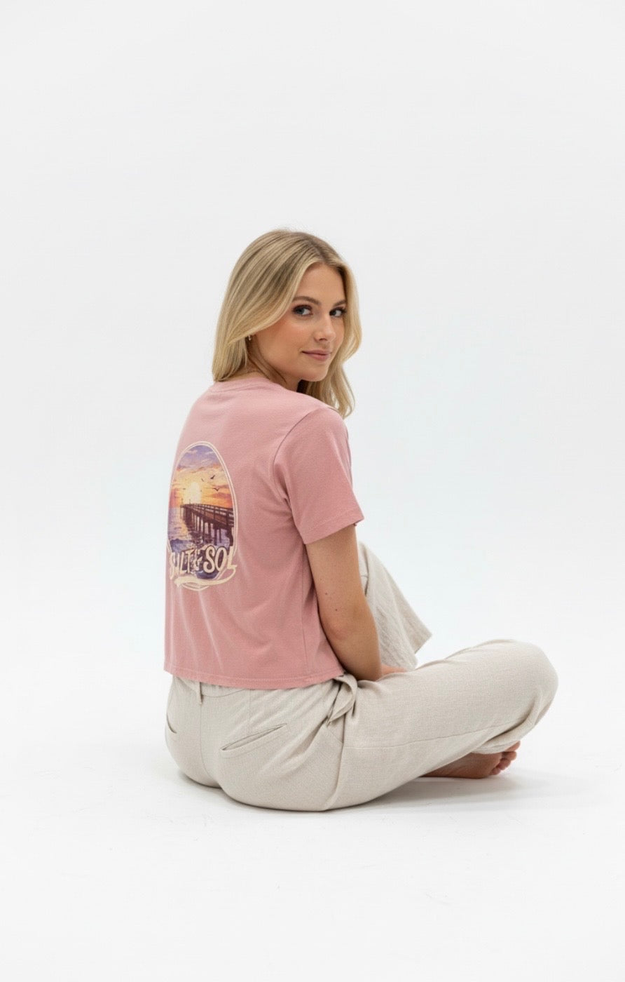 Womens Sunset SS Tee