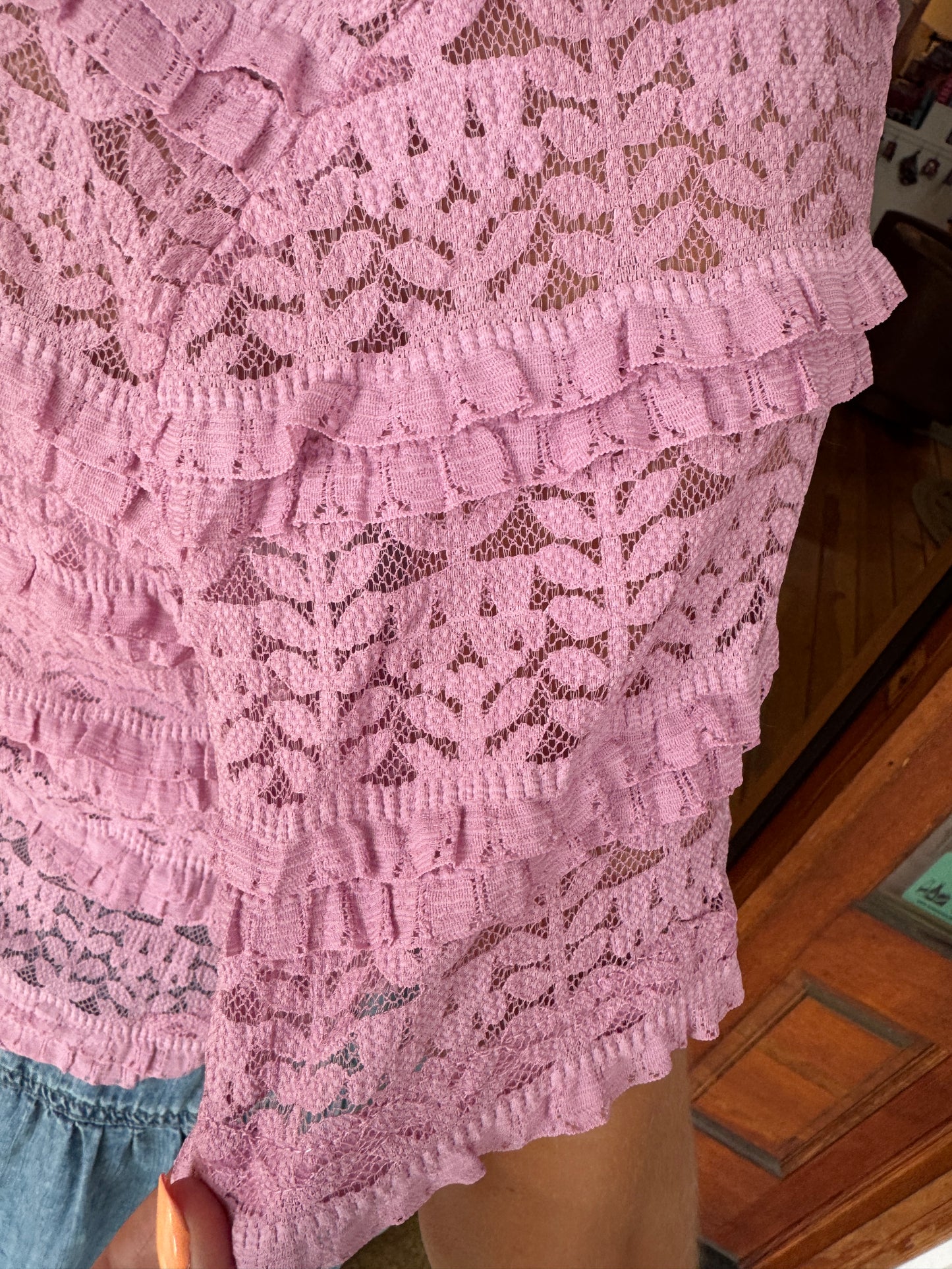 Lace Tiered Top-Very J