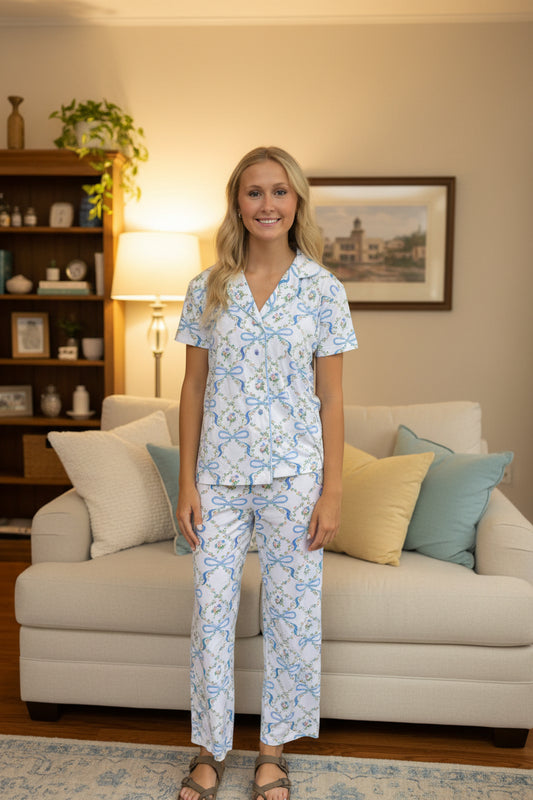 Bows & Blossoms PJ Set