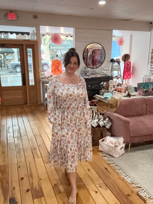 The Erin Floral Smocked Dress