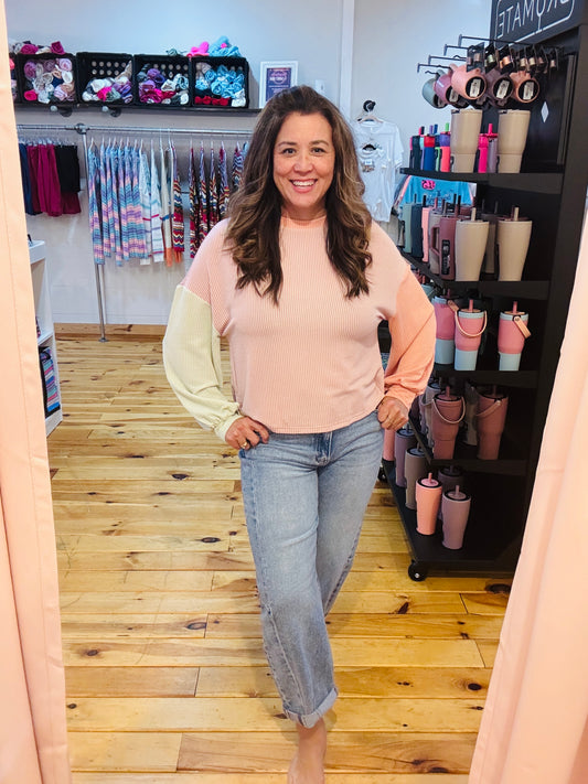 The Rory Ribbed LS Top