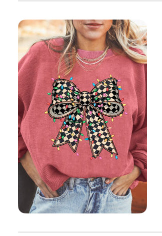 Christmas Bow Sweatshirt