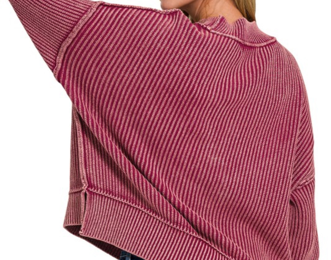 Oversized Cropped Sweater