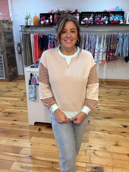 The Kennie Striped Sweatshirt