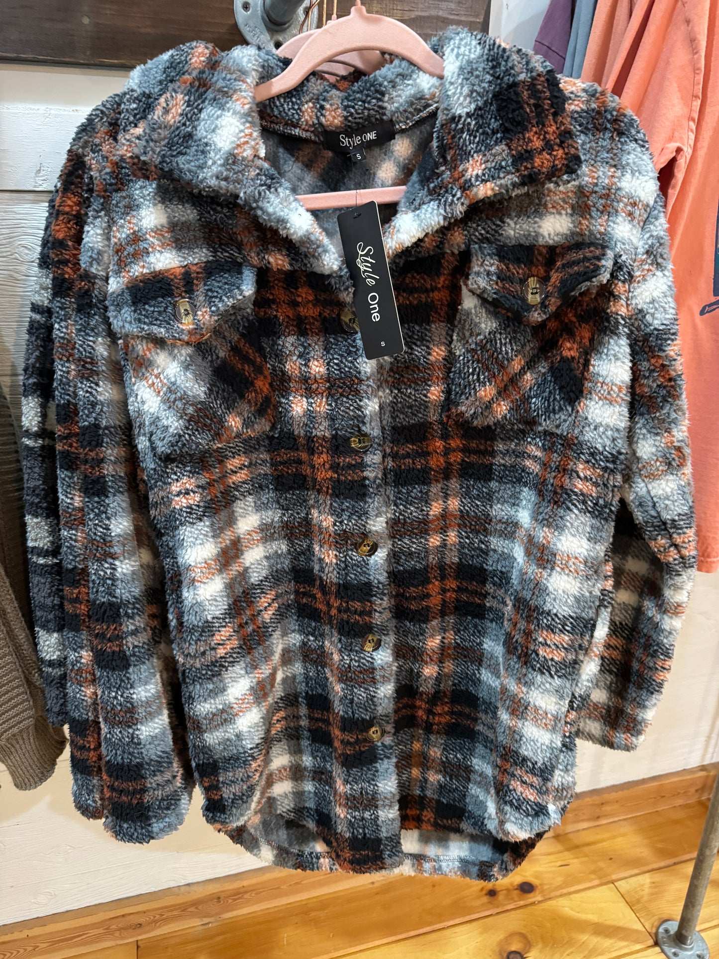 Plush, Long Fleece Shacket