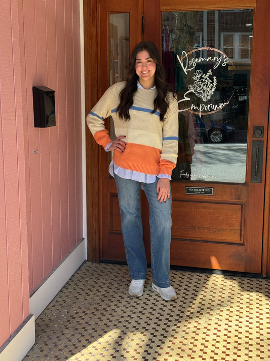 Beachy Colorblock Sweater