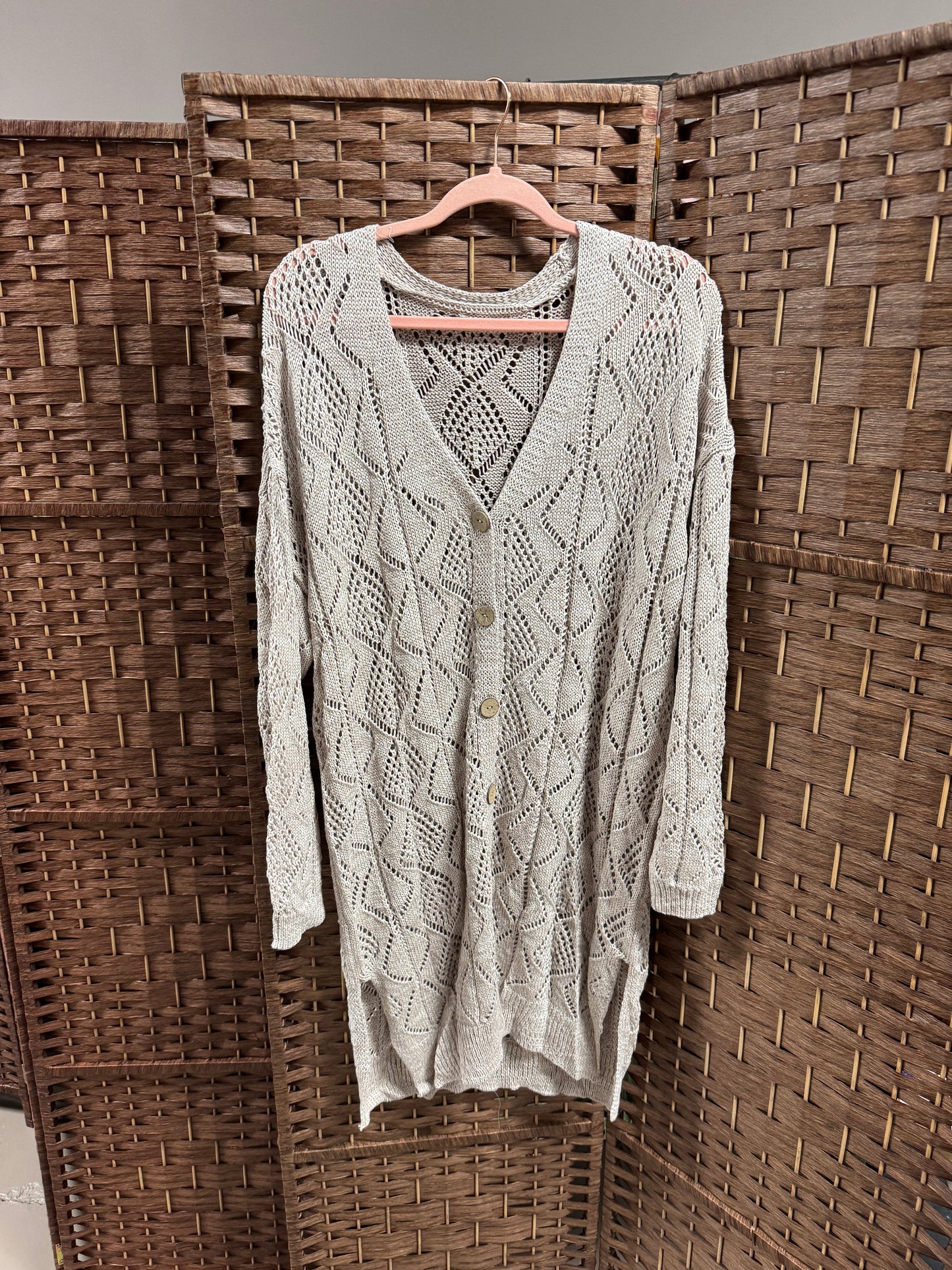 Openwork Cardigan