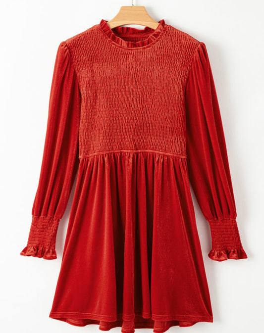 Red Velvet Holiday Dress