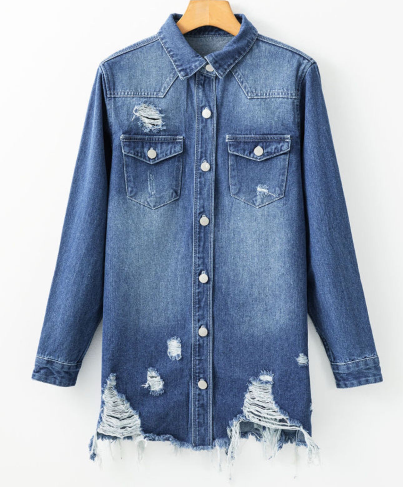 Distressed Denim Jacket