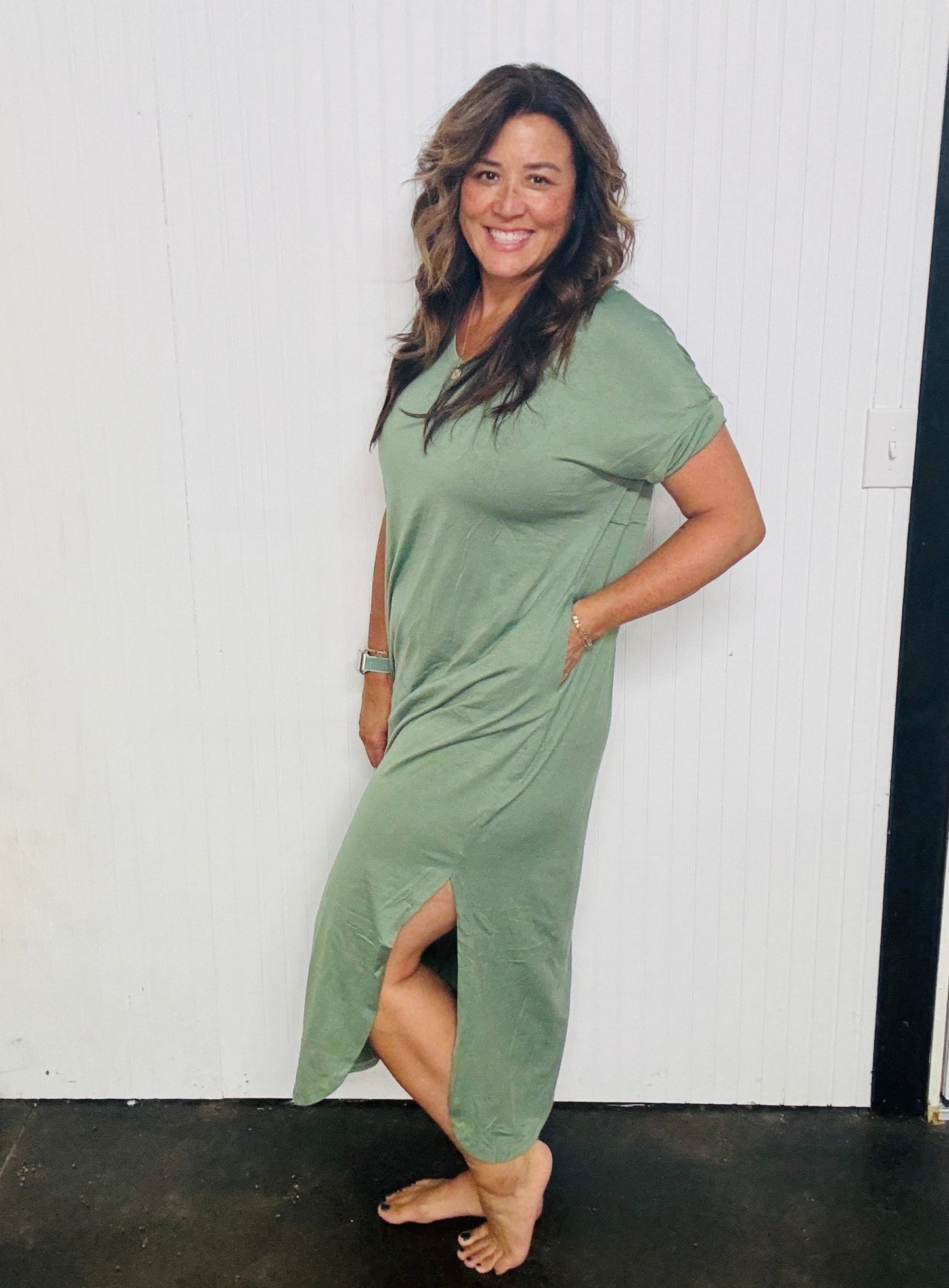 The Madison Maxi T-Shirt Dress