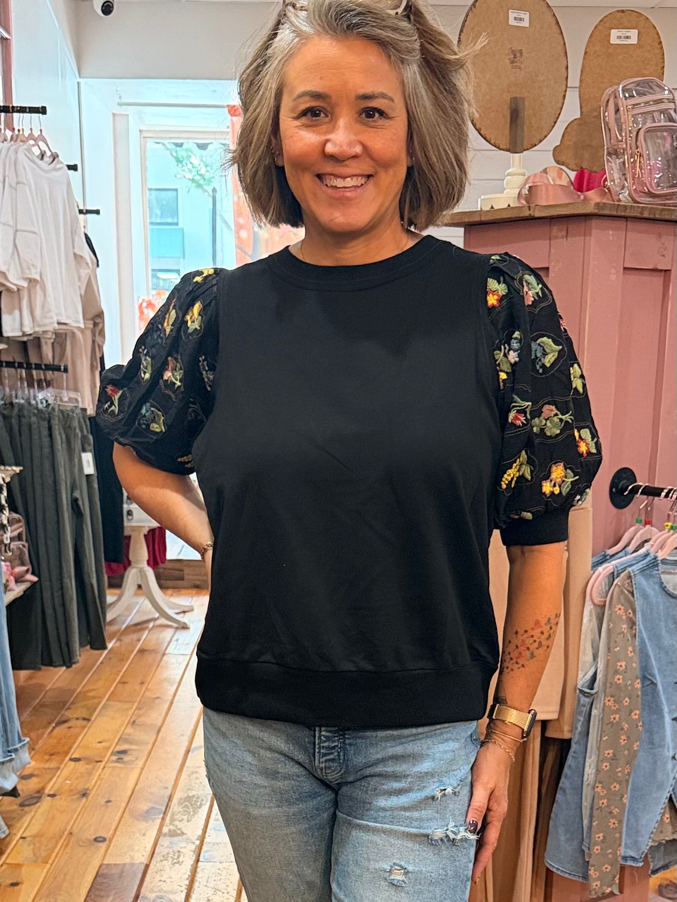 Faye Embroidered Top