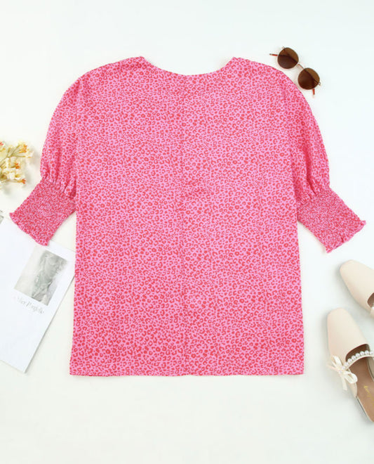 Lucky Pink Leopard Top