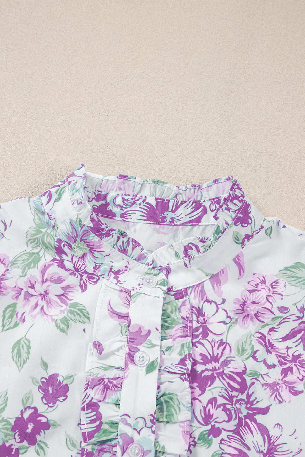 The Ashley Floral Top (Purple)