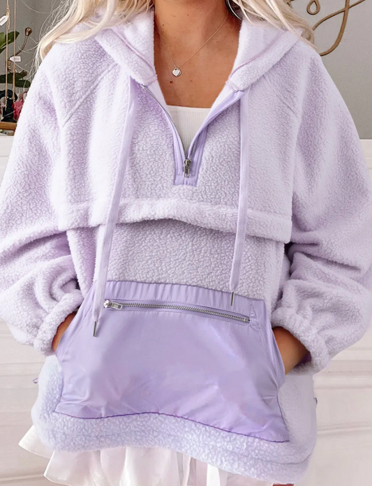 Fleece 1/4 Zip - Lavender