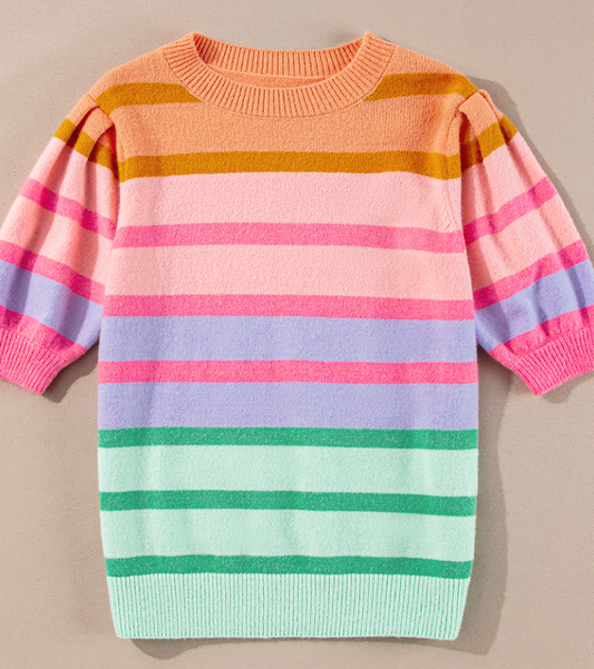 The Zalea Short Sleeve Sweater