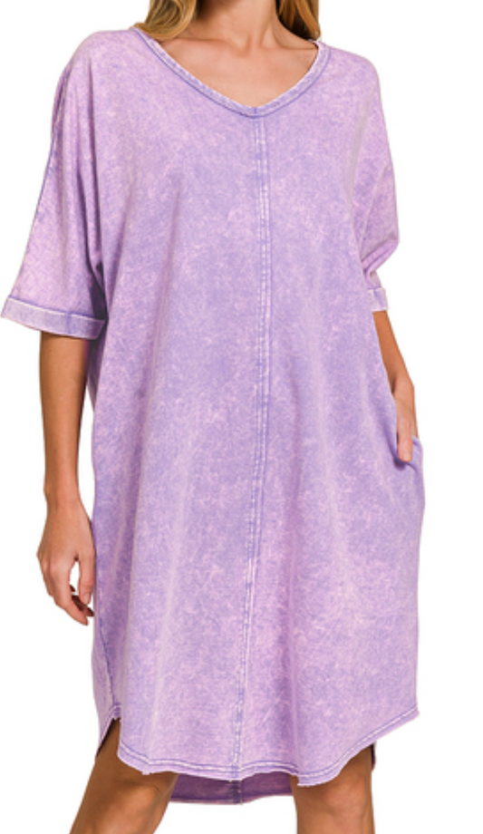 Oversized French Terry Dress