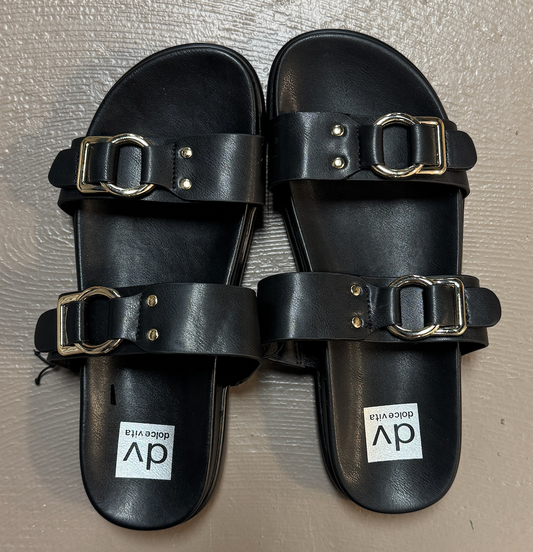 Black Buckle Sandals by Dolce Vita