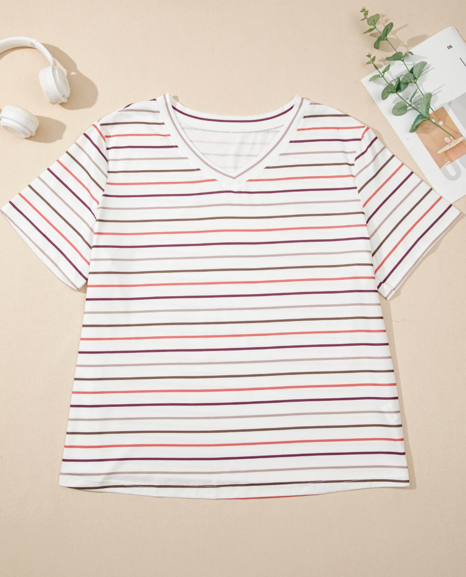 Curvy Striped Tee