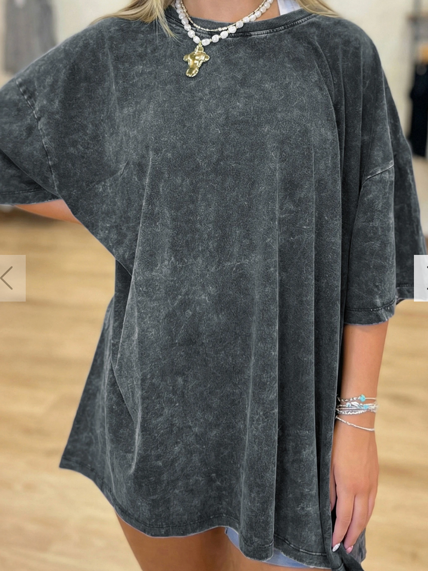Mineral Washed Oversized Tee