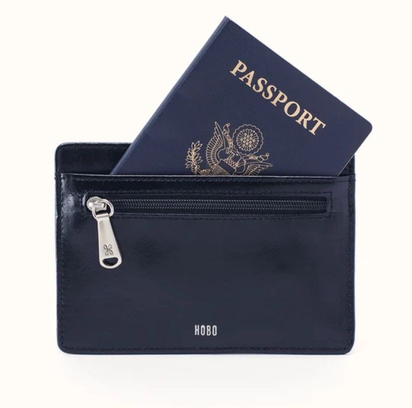 Hobo Euro Slide Card Case-Rosewood
