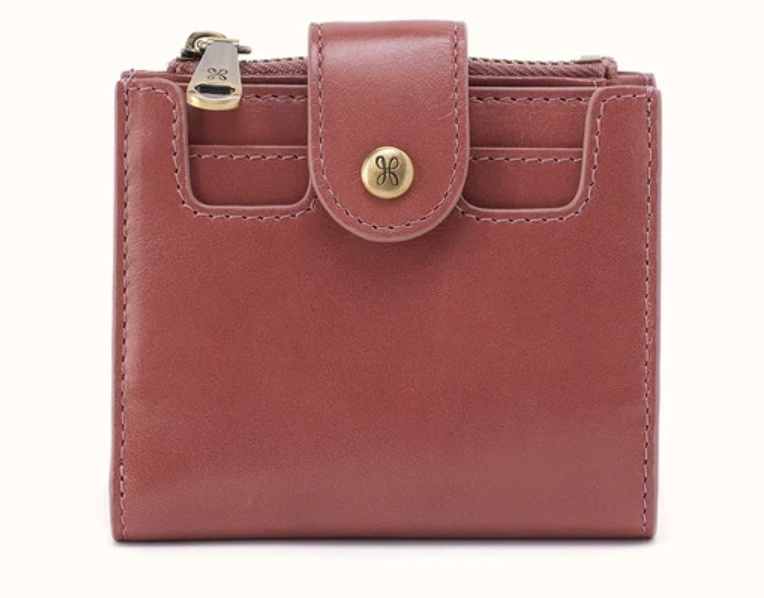 Hobo: The Dunn Mini Wallet-Rosewood