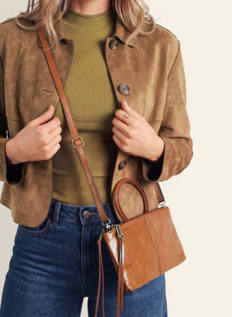 Hobo: Sable Crossbody-Truffle