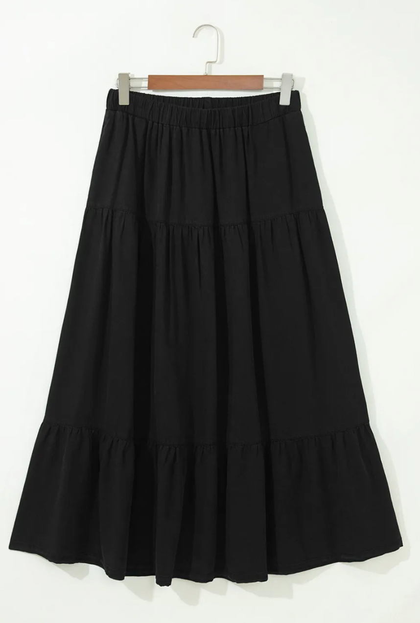 The Wren Denim Skirt