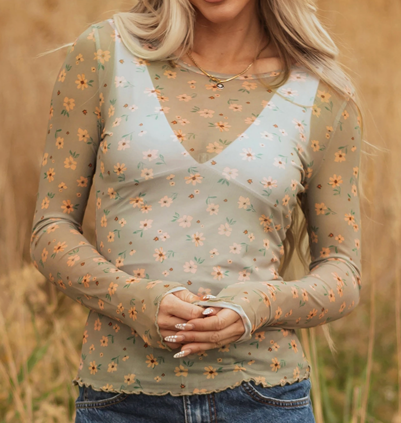 The Marigold Lace Top