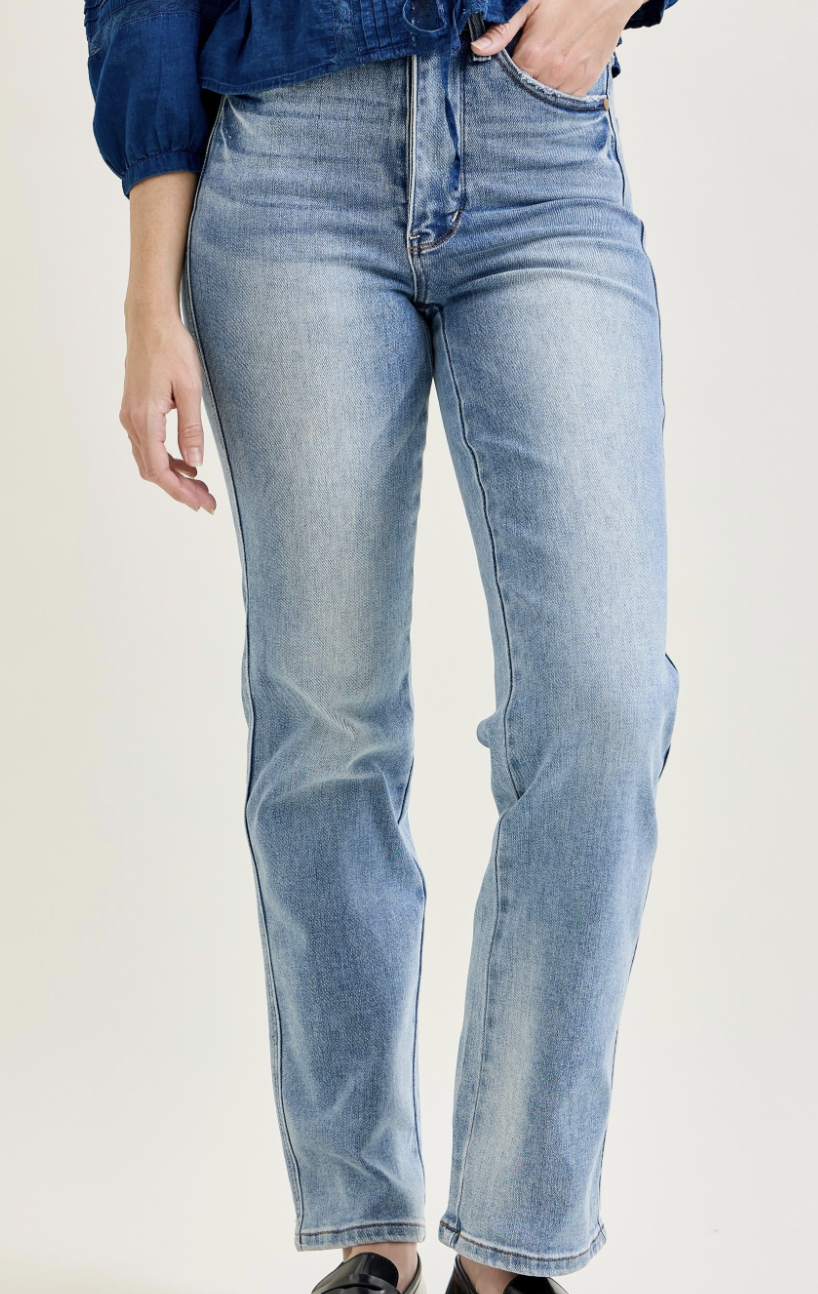 Tummy Control Straight Cut Jeans-Judy Blue