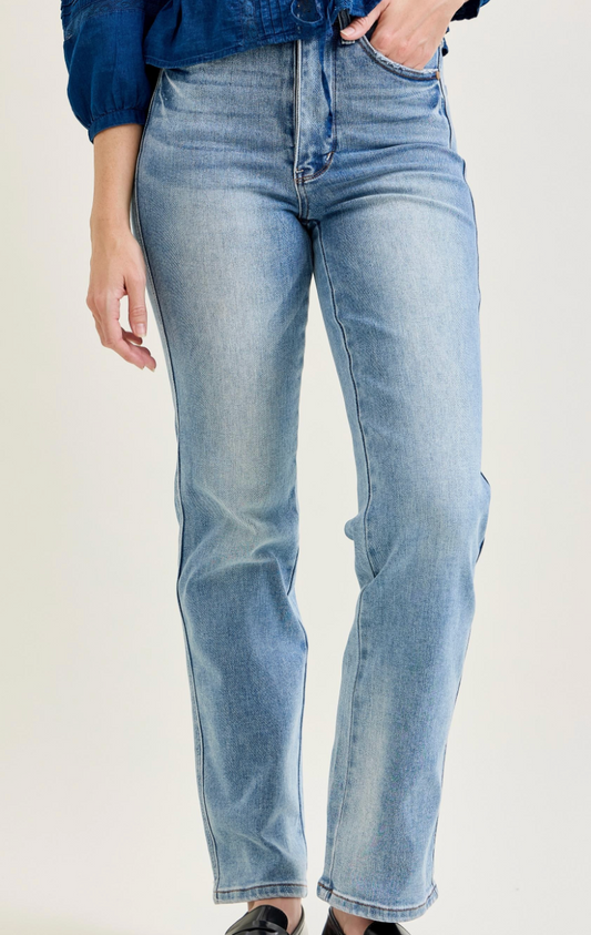 Tummy Control Straight Cut Jeans-Judy Blue