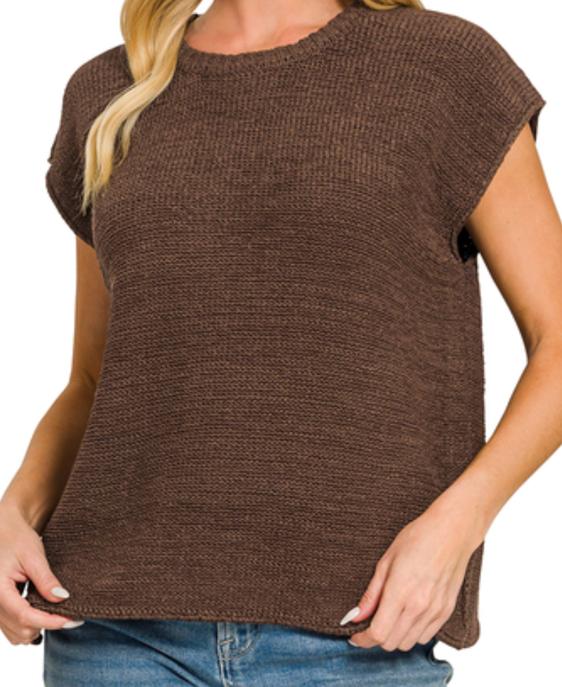 The Stella Gray SS Sweater