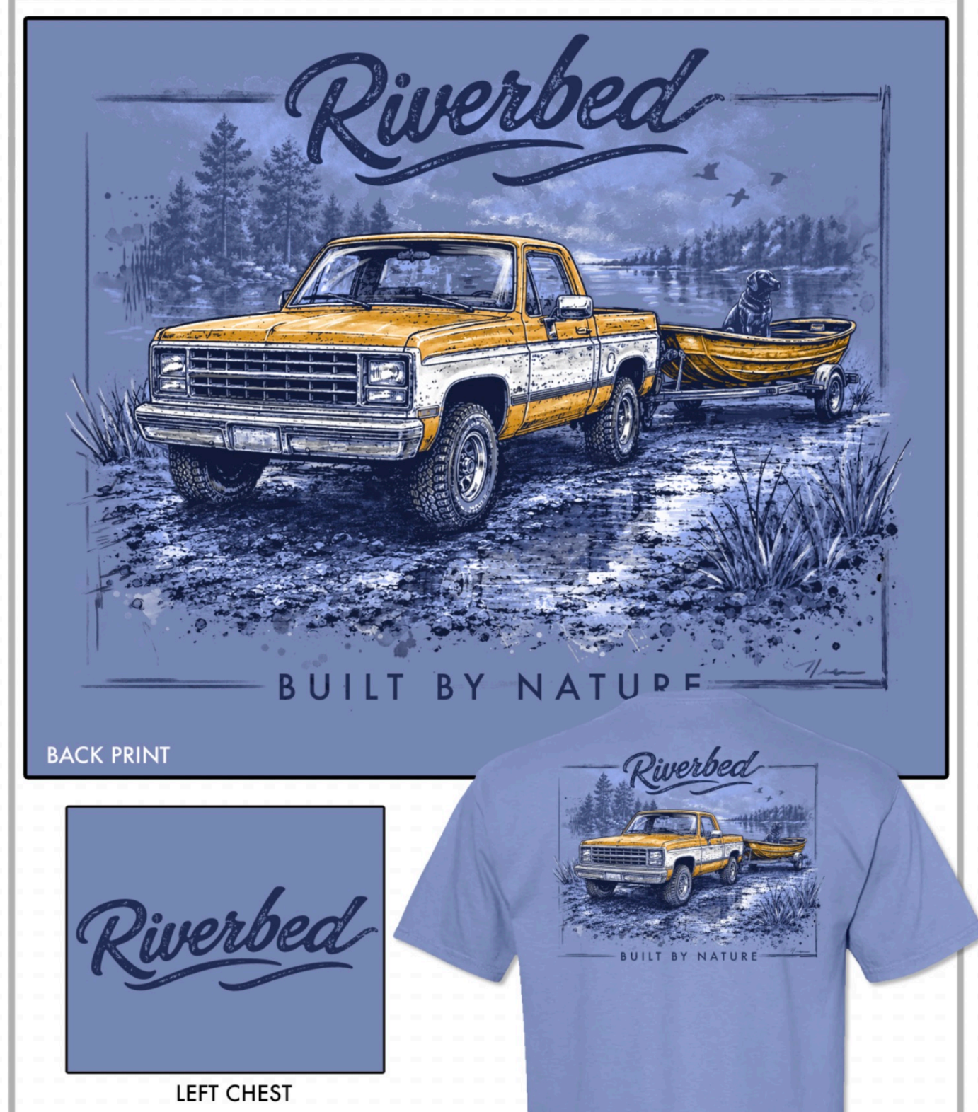 Truck & Boat- Riverbed