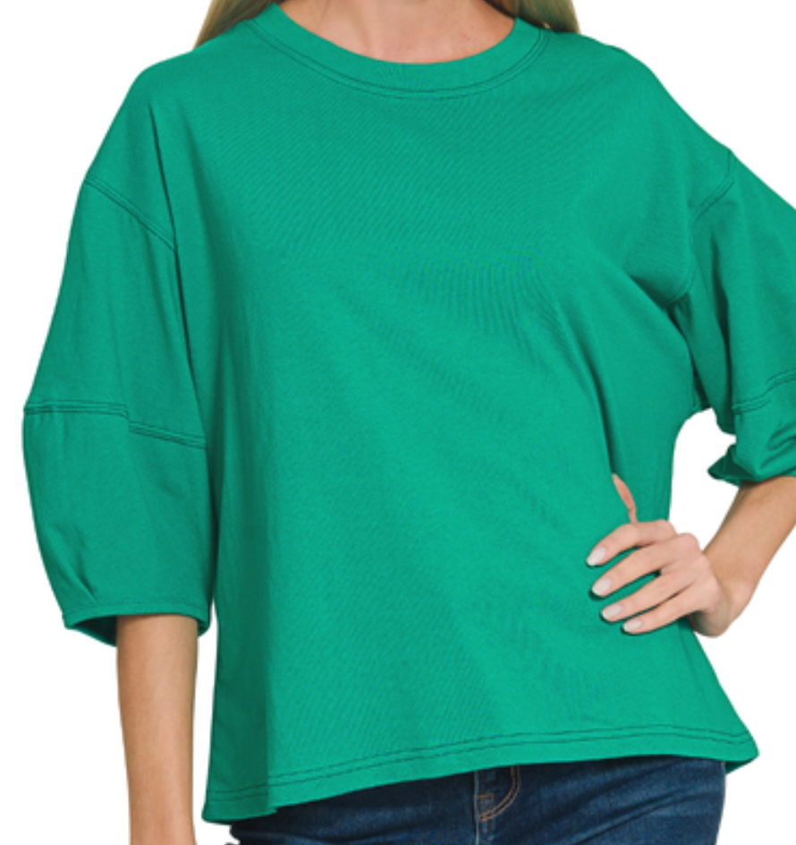 Fall Balloon Sleeve Top