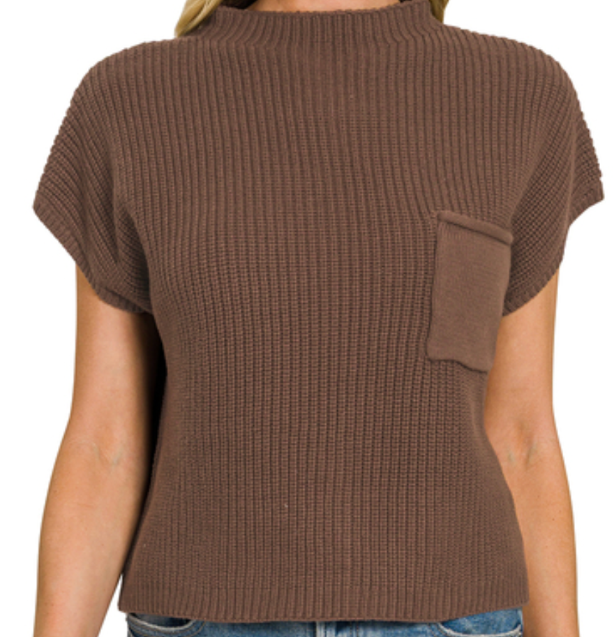 Ribbed SS Sweater