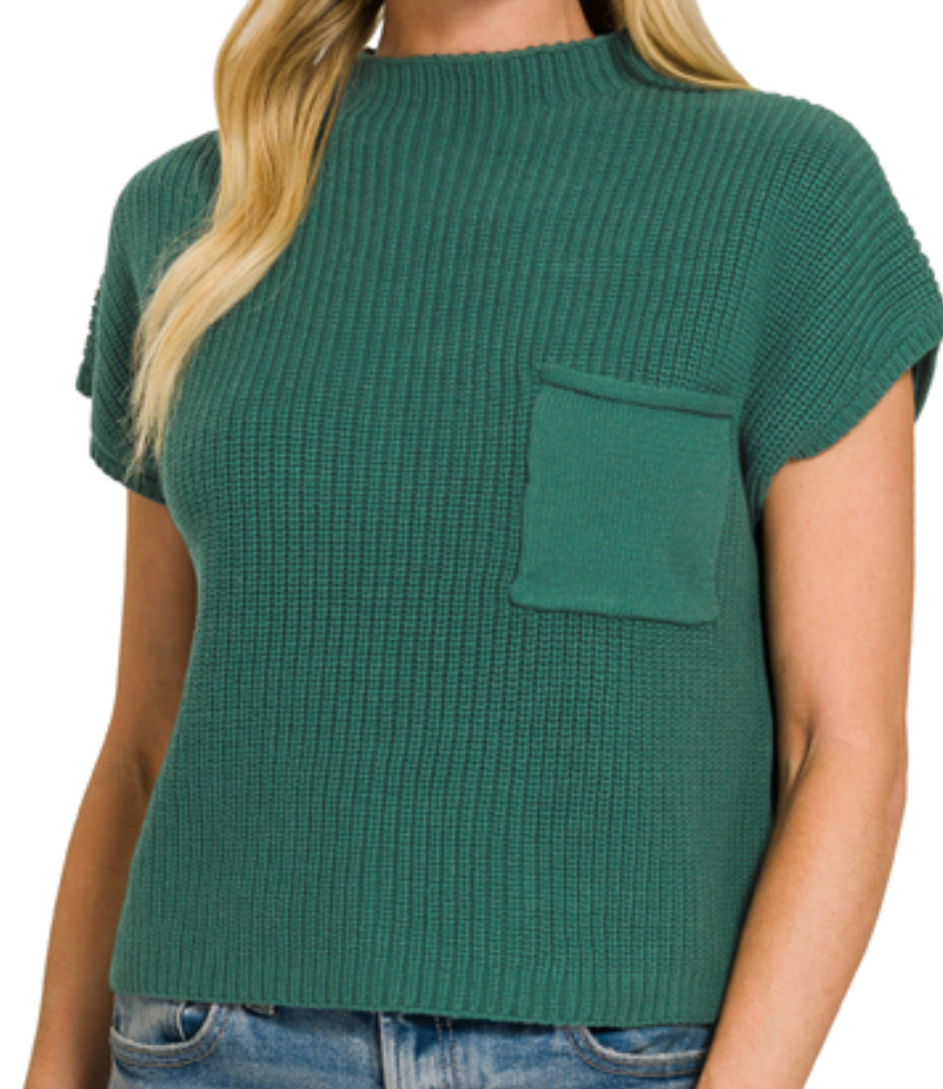 Ribbed SS Sweater