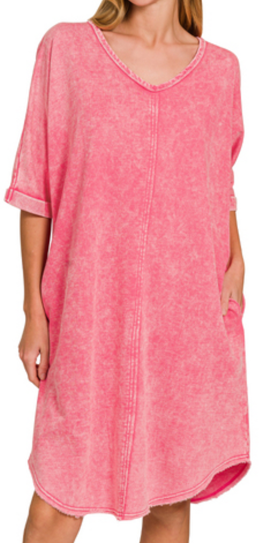 Oversized French Terry Dress