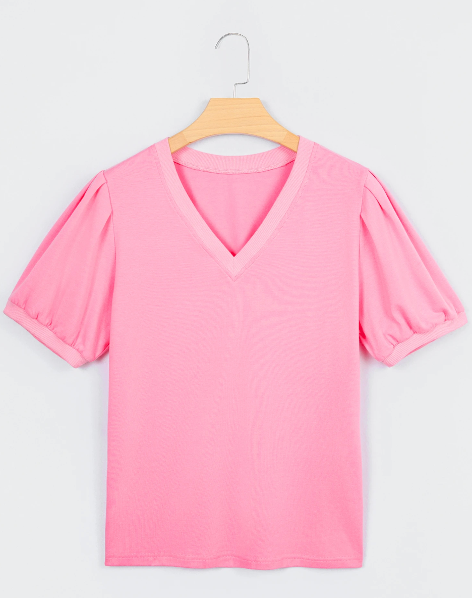 Spring Puff Sleeve Blouse