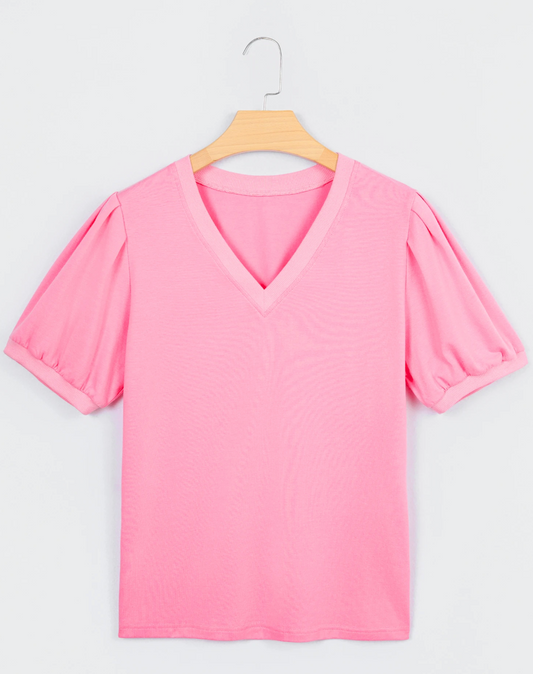 Spring Puff Sleeve Blouse