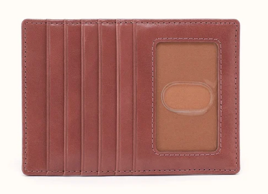 Hobo Euro Slide Card Case-Rosewood