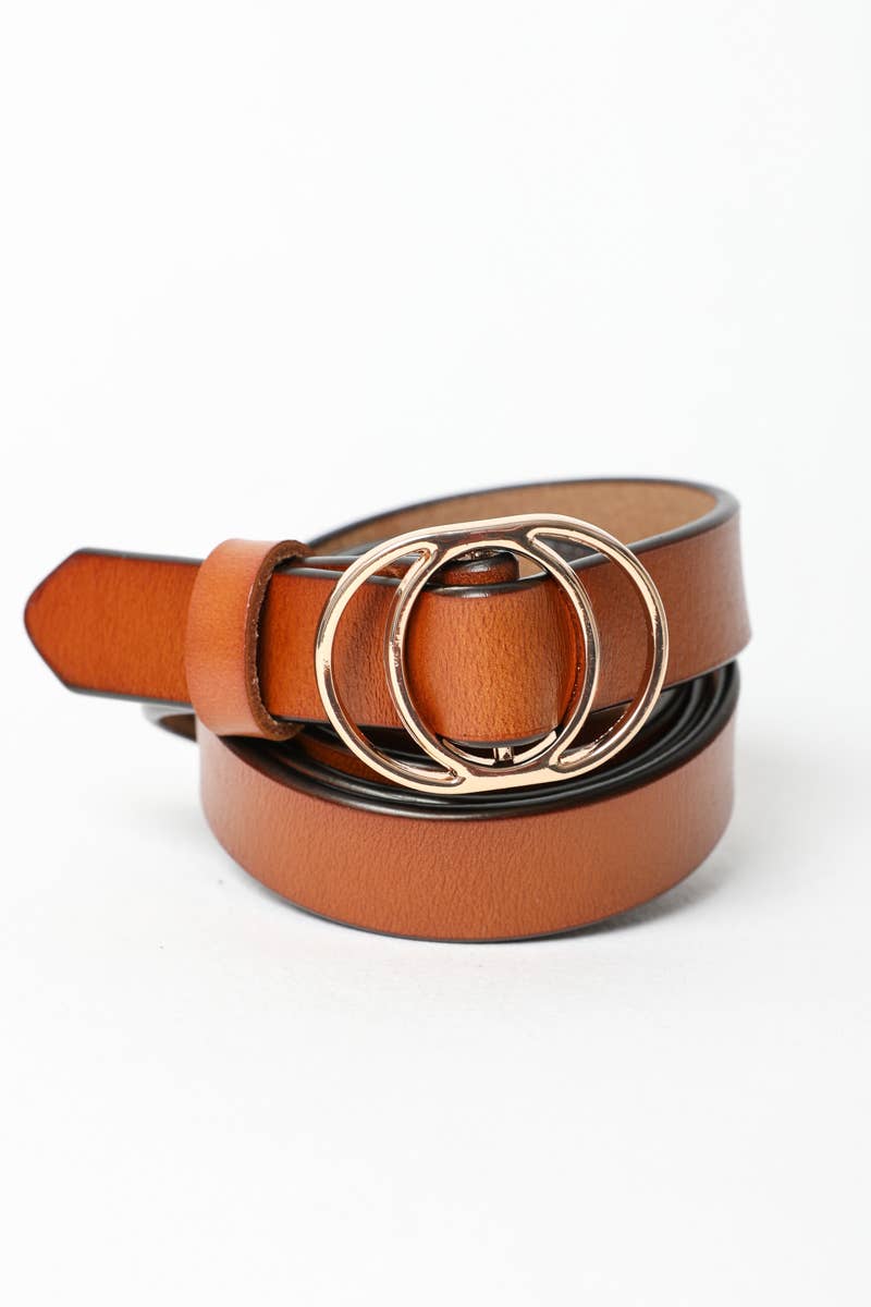 Double Ring Belt - Camel