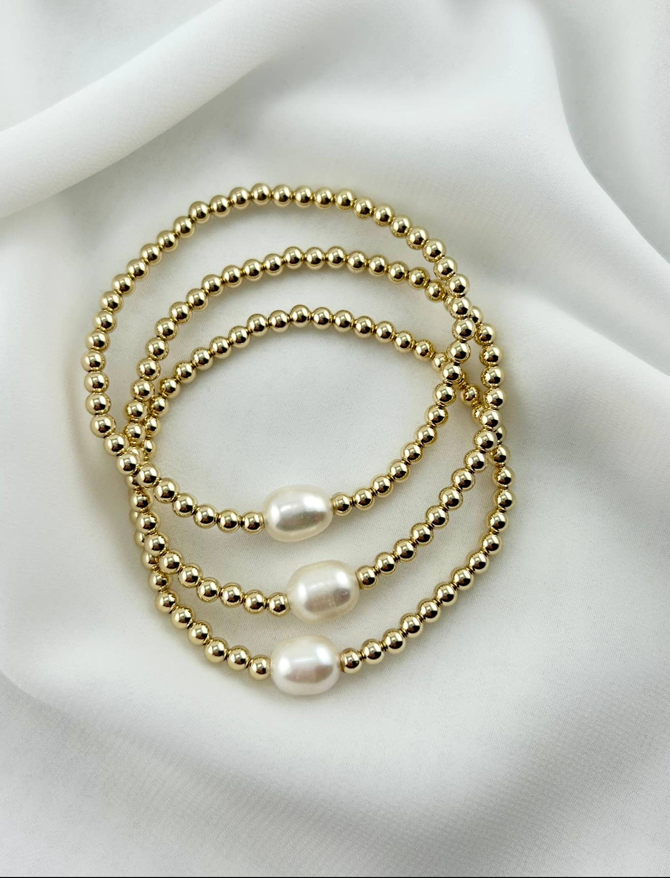 Gold Pearl Bracelet