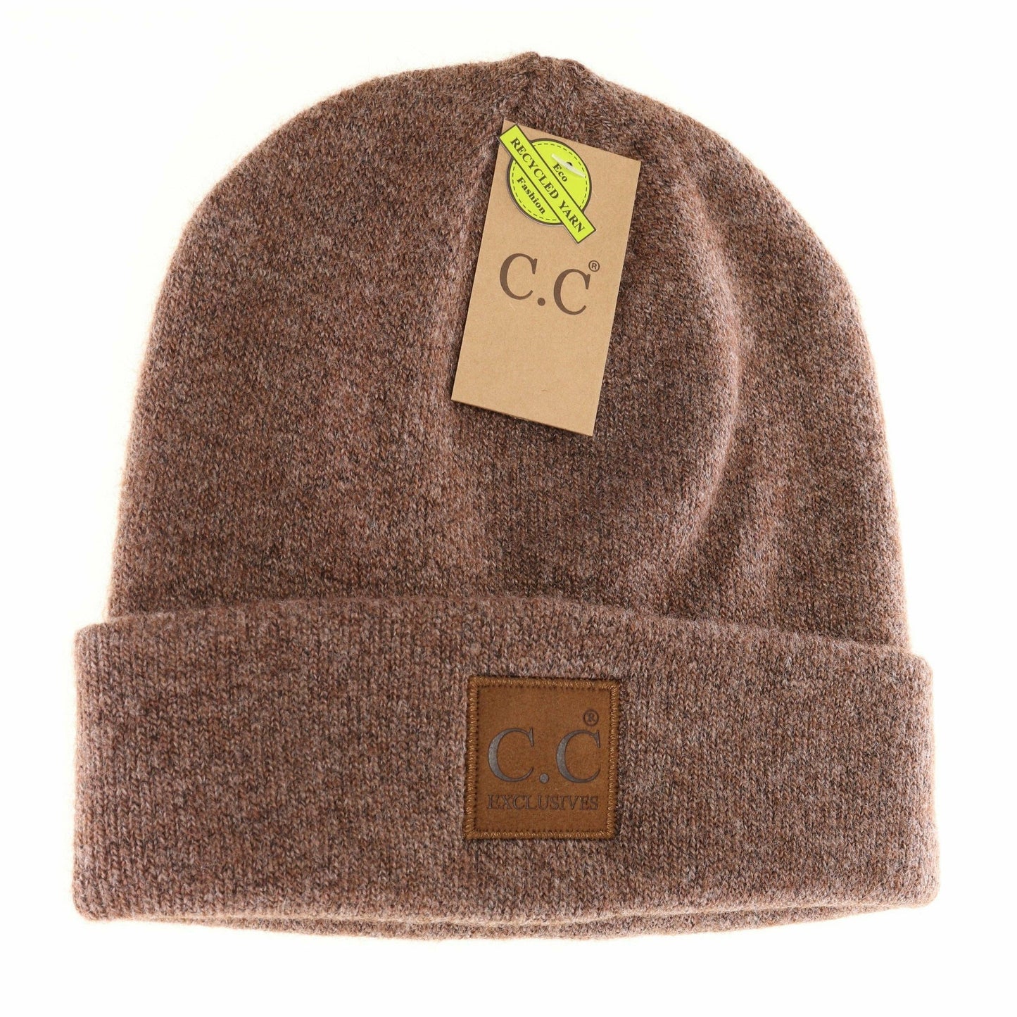 C.C Beanie w/Leather Patch