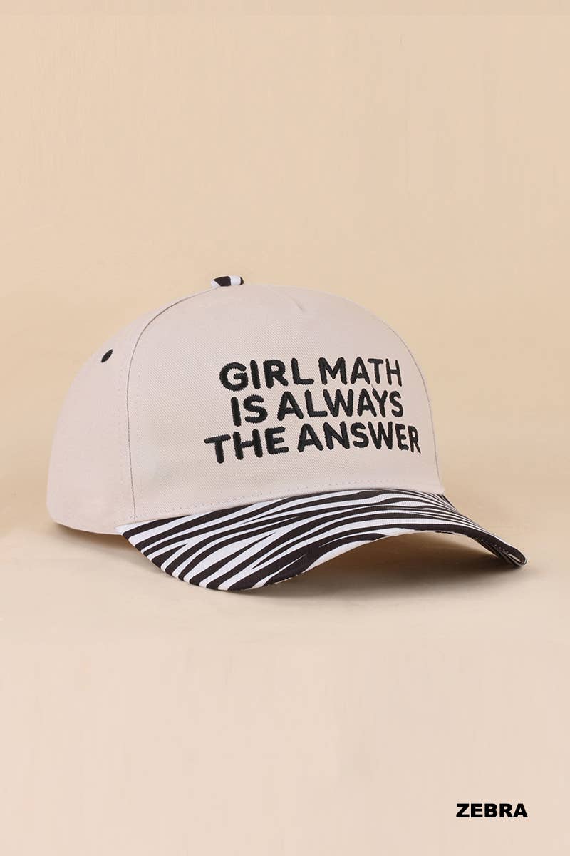 Girl Math Hat